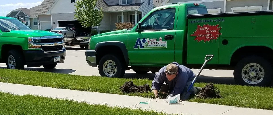 Irrigation maintenance for home in Cambridge, IA.
