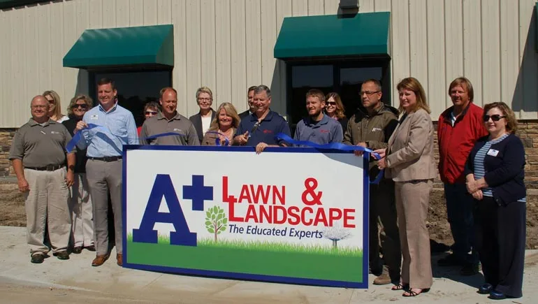 A+ Lawn & Landscape team of lawn care and landscaping experts.