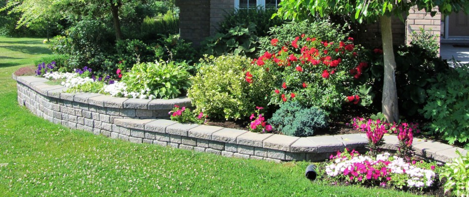 Landscape bed in Altoona, IA.