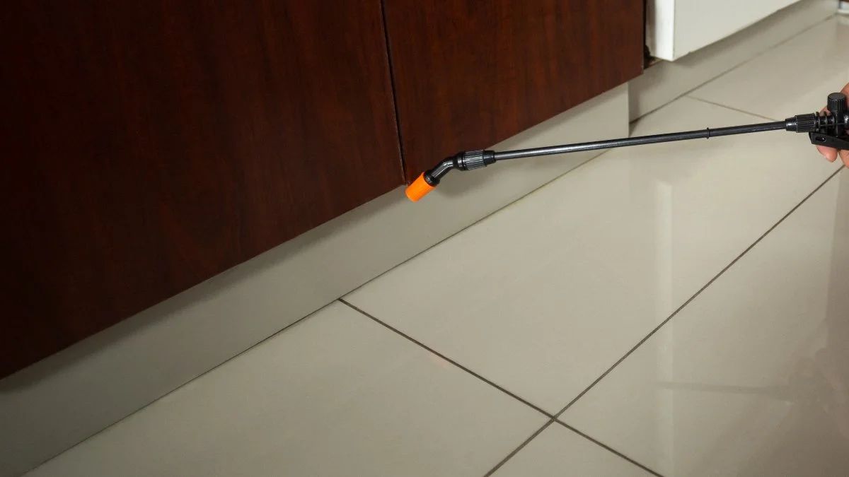 Our team installing a new sprinkler system.